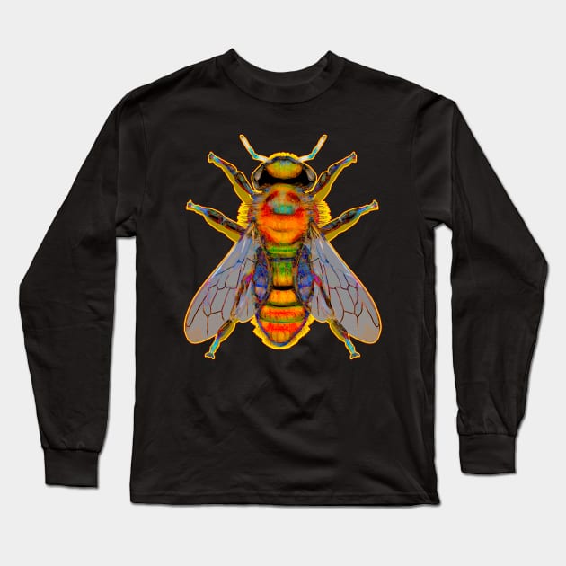 Golden Bee Long Sleeve T-Shirt by crunchysqueak